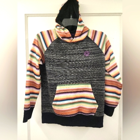 Hooey Striped Kids Hoodie NWOT size L - Picture 2 of 9
